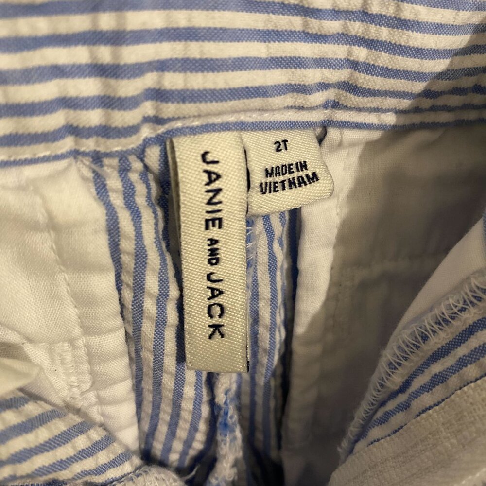 Janie and Jack Striped Seersucker Pant - 2T Never Worn - Picture 6 of 6